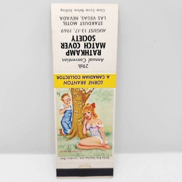 Vintage Girlie Matchcover 1969 RMS Lorne Branton - Picture 1 of 1
